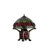 Tiffany-style Turtleback Double-lit Table Lamp