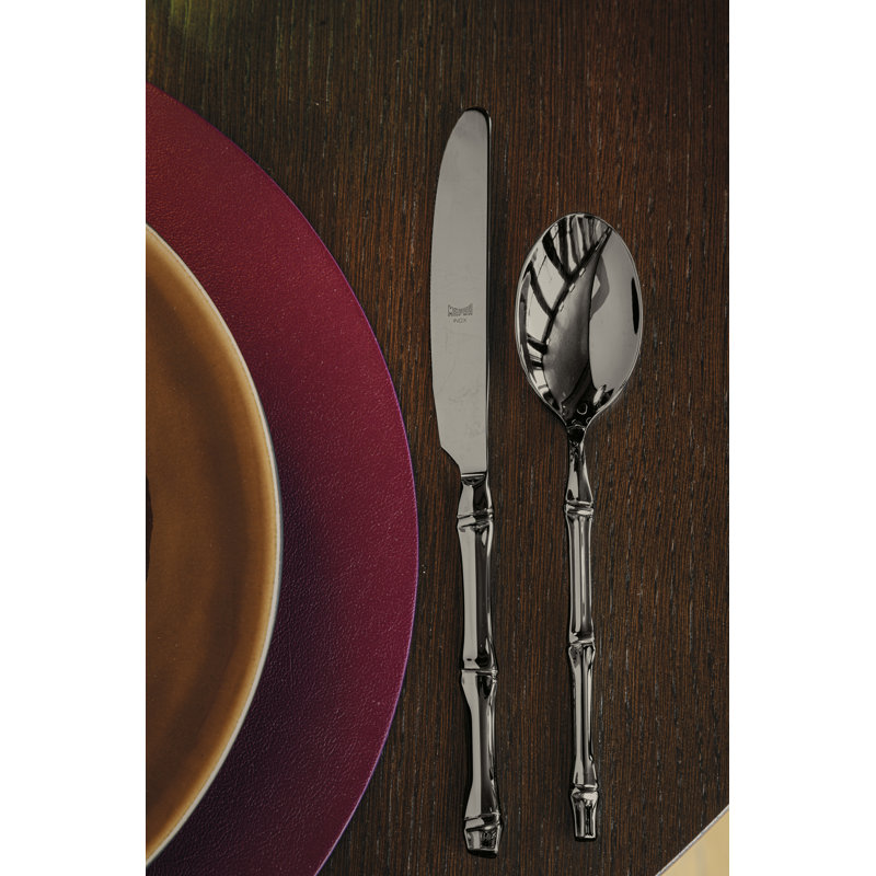 Bali Flatware Set - 20 Pieces, Black Gold