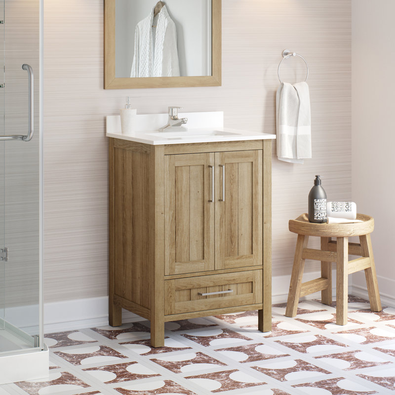 Meuble-lavabo simple 24 po OVE Decors Kansas, Chêne