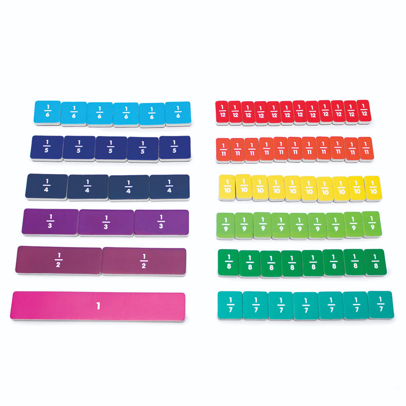 Fraction briques activités magnétiques d'apprentissage