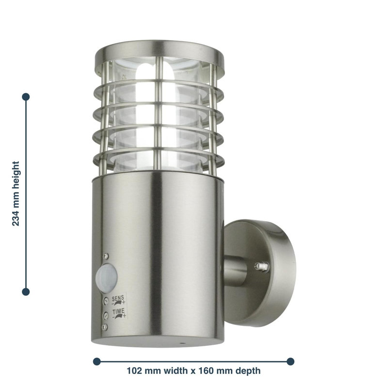 Verne Silver Outdoor Armed Sconce