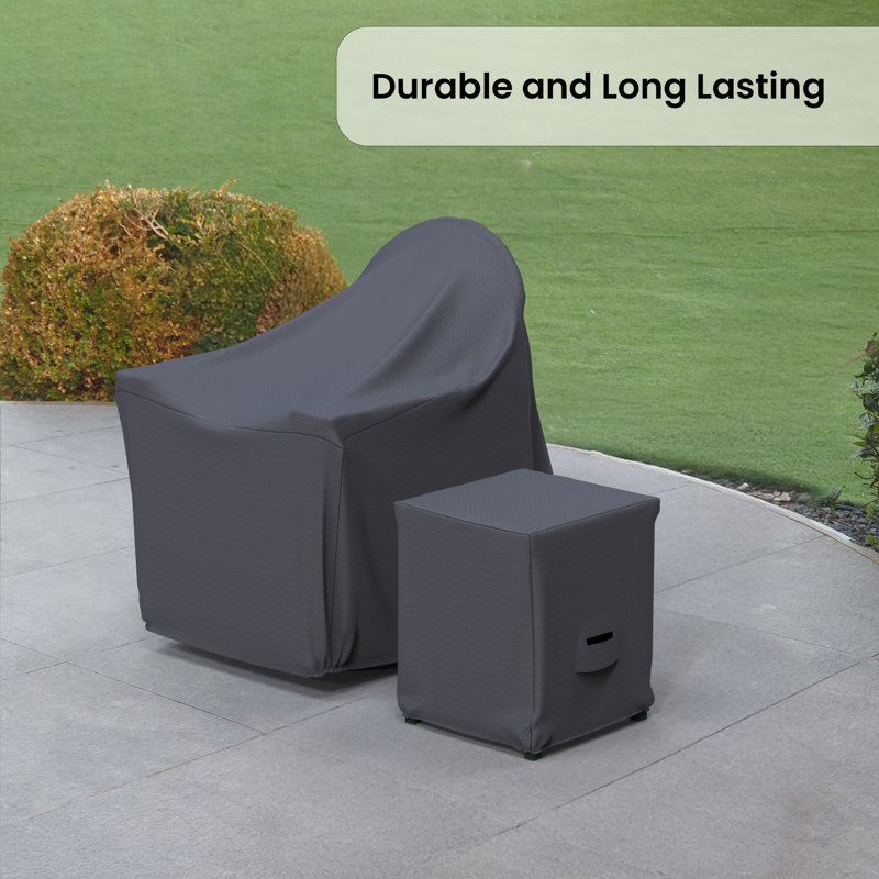Housse de canapé de patio pour canapé d'extérieur 35 po Melrose, polyester hydrofuge résistant aux rayons UV avec attaches sécuritaires