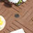 8-Person Square Outdoor Patio Dining Set With Stackable Chairs-1633925507