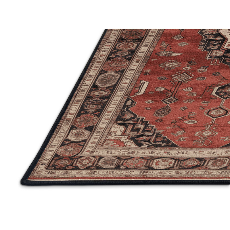 Tapis brun lavable à la machine, Rectangulaire 8 pi x 10 pi