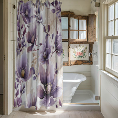 Rideau de douche Violet Glow - Premium