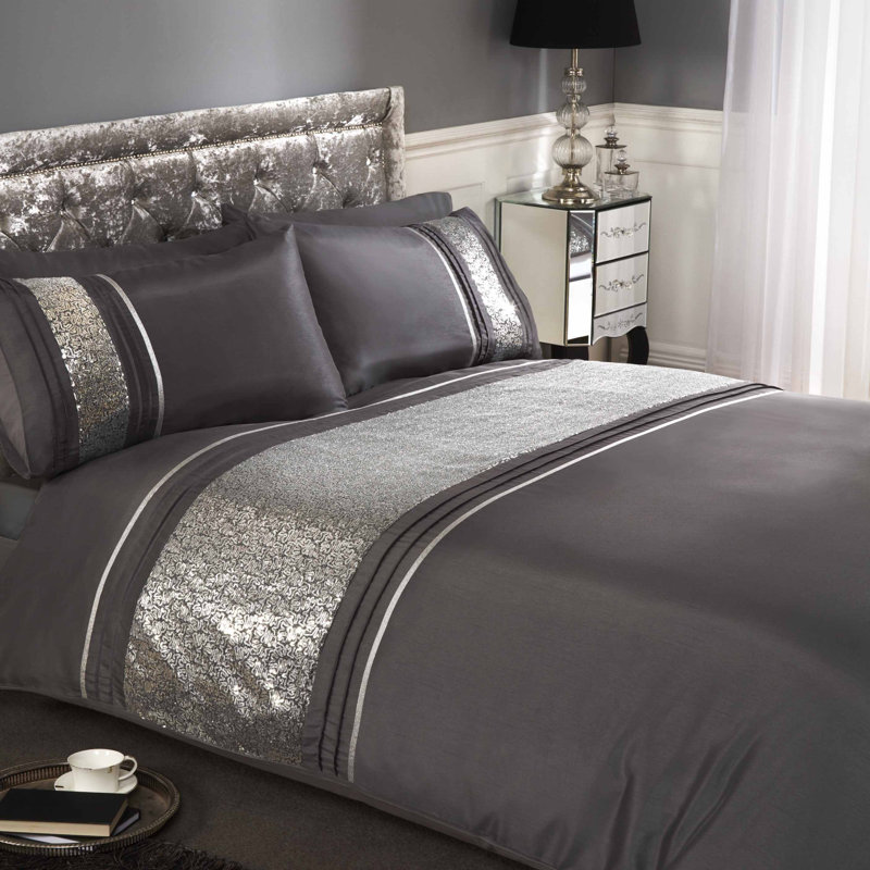 Unique Solid Colour Duvet Cover with Pillowcases, Single Duvet Cover + 1 Standard Pillowcase