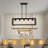 Rectangular Linear 5-light Pendant Lights
