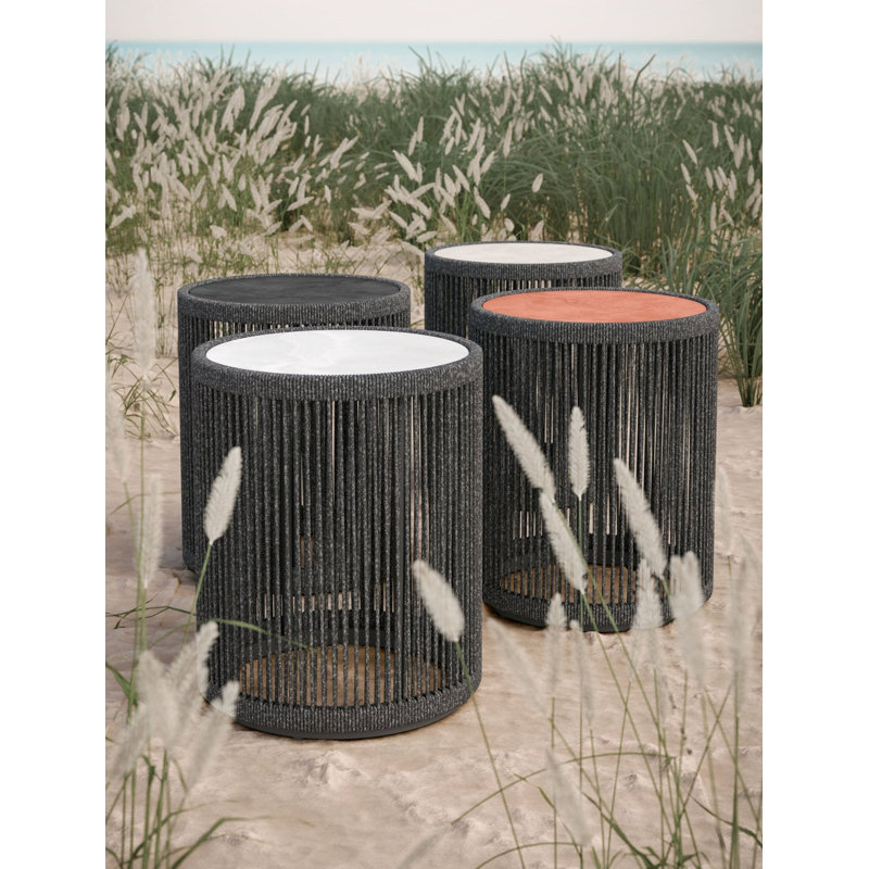 Malta Side Table - Dekton Top, Helena, Pebble