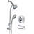 7-Setting Dual Shower Head Spa With - Stainless Steel Slide, Wall Mount Drill- Head, Finish