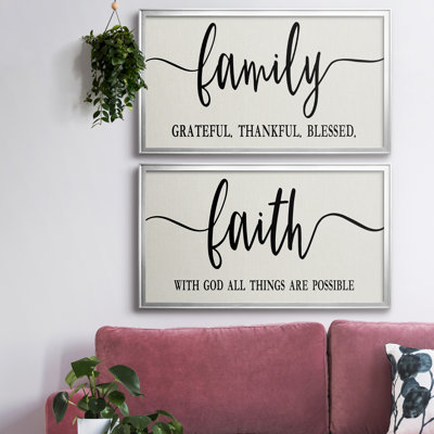" Family Grateful " 2 - Pieces
