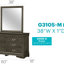 Miroir Louis Phillipe G3105-M, gris-899361319-899361326-899361327