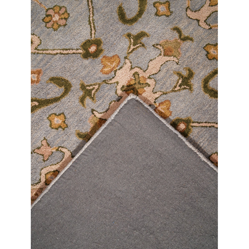 Lisi HAND TUFTED WOOL ECO-FRIENDLY AREA RUGS - Square | Blue & Green Color | Oriental Design | Area Rugs for Living room, Bedroom