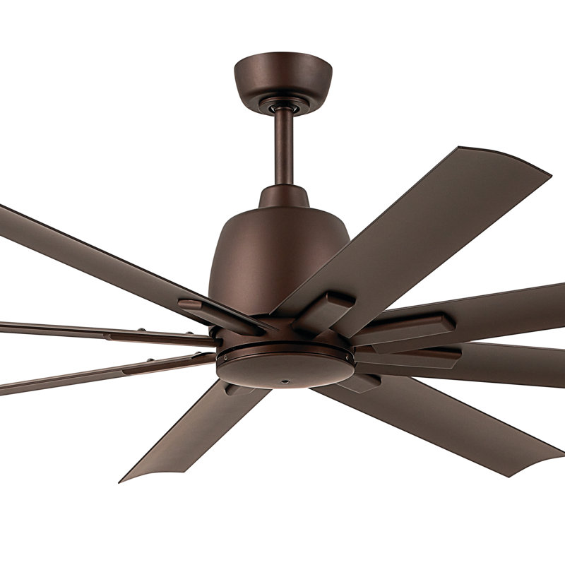 Ventilateur de plafond Jamahri, 65", Bronze satiné naturel
