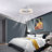 20'' Flush Mount Dimmable Ceiling Fan