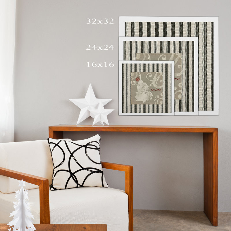 «Burlap Santa», impression, H 32 po x l 32 po x P 1,5 po, Toile tendue