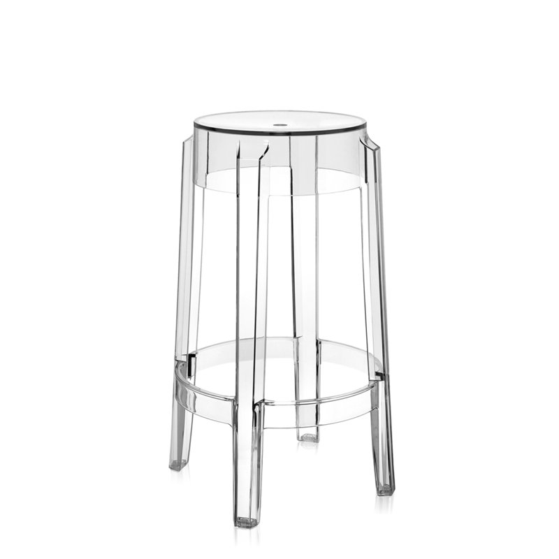 Charles Outdoor Bar Stool, Crystal, 25.59"