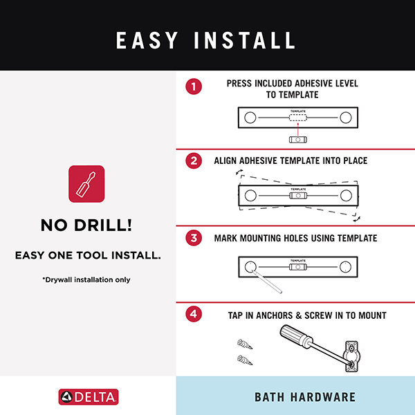 Tetra 8 in. Hand Towel Bar Bath Hardware Accessory in Stainless Steel