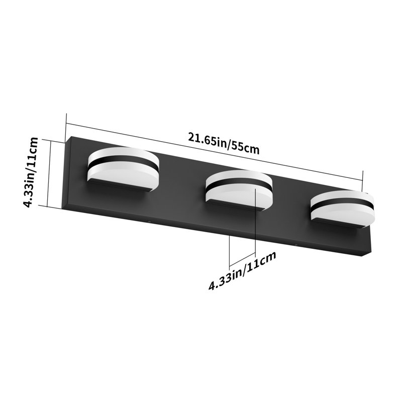 Fulda Dimmable LED Vanity Light, 3