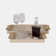 Ivory/Gold Wood Rectangle Decorative Tray