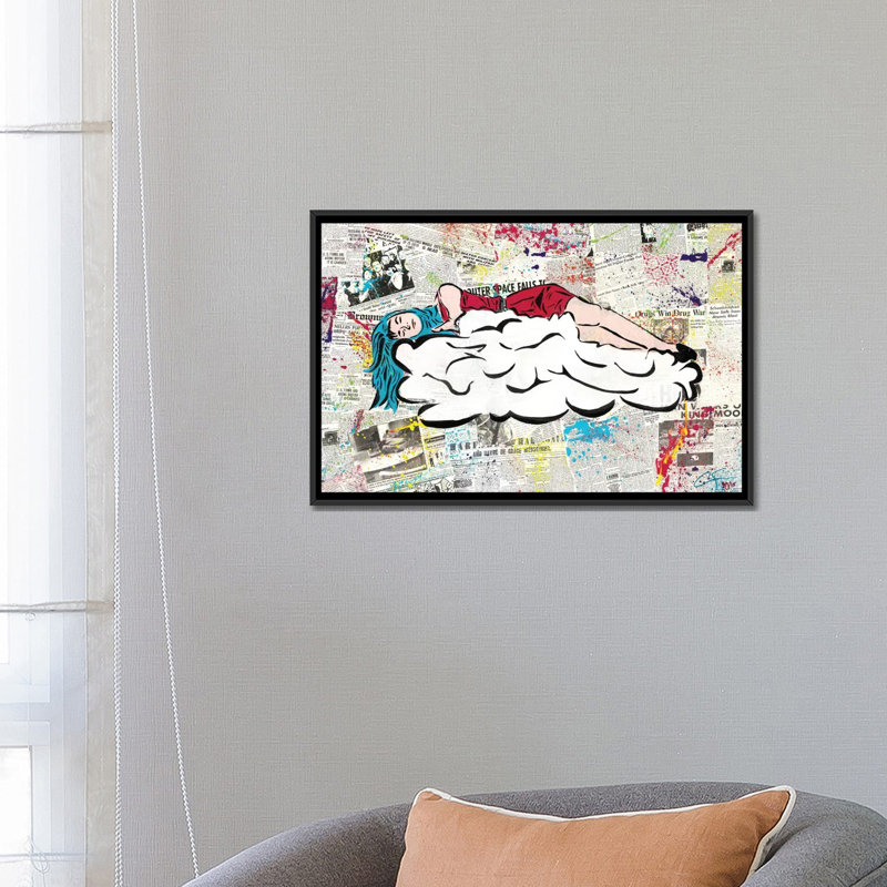 « tranquillité d’esprit », reproduction d’impression sur toile tendue, H 18 po x l 26 po x P 1,5 po, Toile avec cadre noir