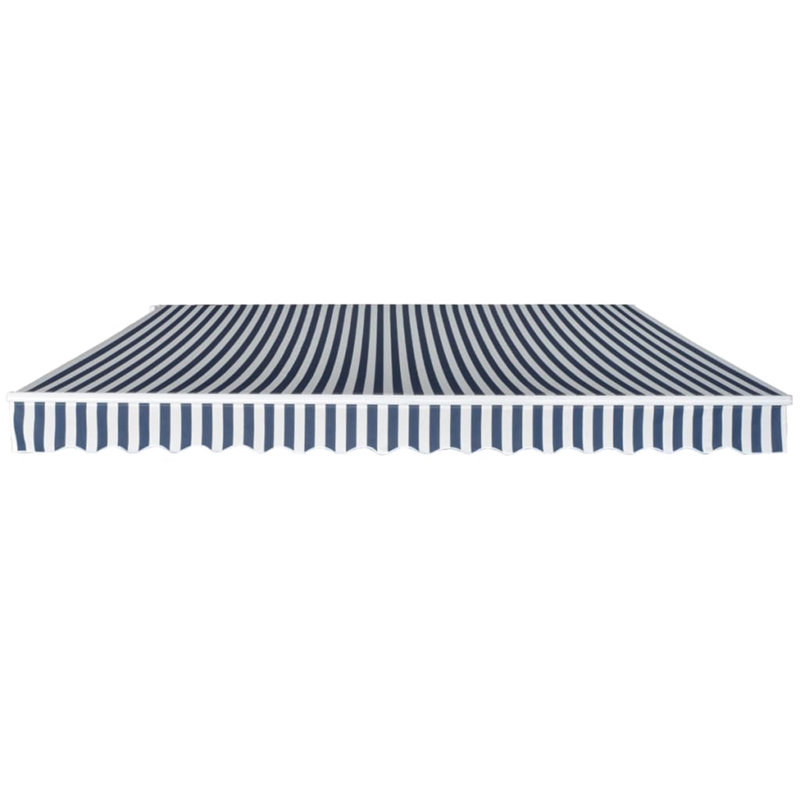 Dakota Fields 350cm W x 250cm D Polyester Anthracite Cover Retractable Patio Awning, Grey, 400cm W x 300cm D