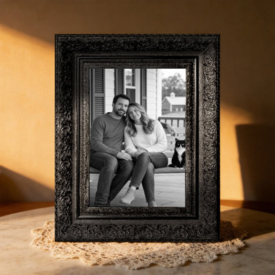 Black 1PC 5" x 7" Tabletop Picture Frame with Lightweight PS Frame