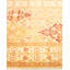 Tapis unique ivoire / rouille / olive noué à la main 4 pi 2 po x 5 pi 10 po Virtie Mogul