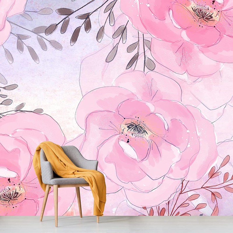 Pink Floral, 8.33" W x 144" L