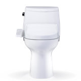 TOTO® WASHLET+® UltraMax® II One-Piece Elongated 1.28 GPF Toilet and WASHLET+® S2 Bidet Seat, Cotton White - MW6043346CEFG#01