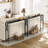 Naun 78.7" Console Table with Power Outlet Narrow Sofa Table-755355942