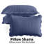 Ensemble de couvre-lit en microfibre gaufrée Oxford Leaf avec taies d'oreiller – Couette réversible légère-135146261-135146265