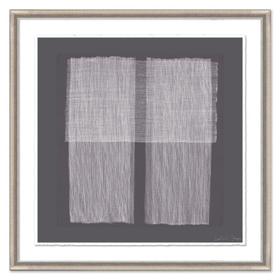 Plum Crosshatchings, Square III Print by Leslie Snipes