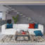 Canapé modulaire en cuir 3 pièces Mingle-266740727
