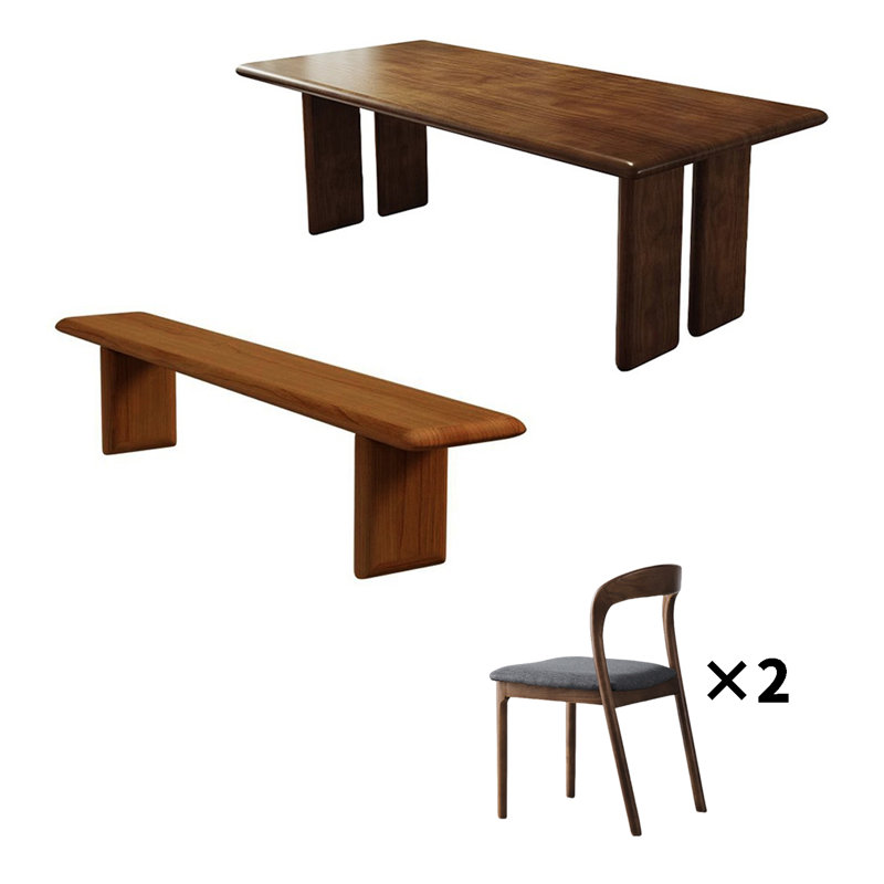 Ensemble de salle à manger Eleeza, H 29,53 po x L 78,74 po x l 31,5 po