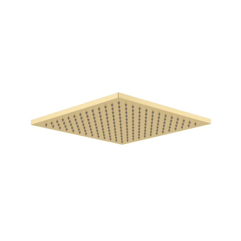 Rain Fixed Shower Head, Satin Brass
