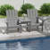 Danese All-Weather HDPE Adirondack Loveseat Chair with Table
