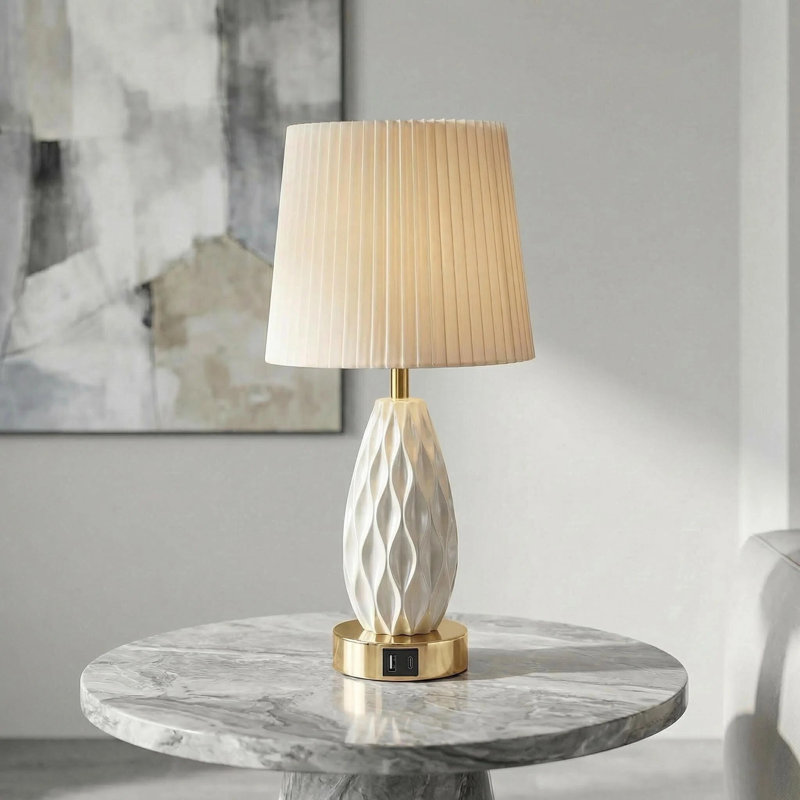 Lampe de table Coastal Silver, Argent