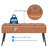 Dorly 38" Wide Faux Leather Entryway Bench Upholstered Bedroom Bench-1671194234