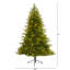 Green Lighted Artificial Fir Christmas Tree-401068785