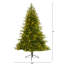 Sapin de Noël vert plume artificielle avec lumières DEL-1875346462