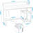 Computer Desk With USB Charging Port And Power Outlet,Reversible Small Desk With Monitor Stand And Storage Shelves For Home Office, Work Desk With Cup Holder Hook-1716495216-1716495230
