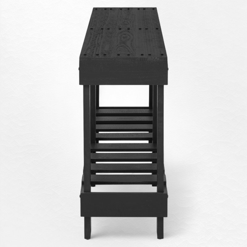 Console 63,03 po, Noir