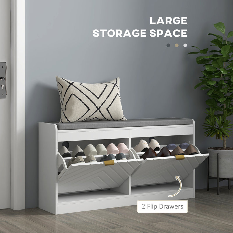 12 Pair Shoe Storage Bench