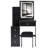 Ray Cabinet Vanity Table with Padded Stool-184102689