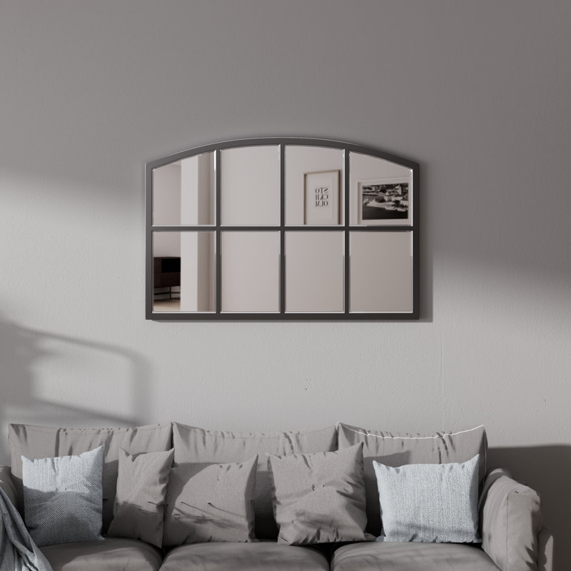 Miroir d'appoint Bayliff, Arche / sommet couronné, 28 po x 42 po