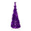 72'' H Purple Tinsel Christmas Tree
