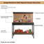 Lael 120 cm W Shelving Unit-485228937