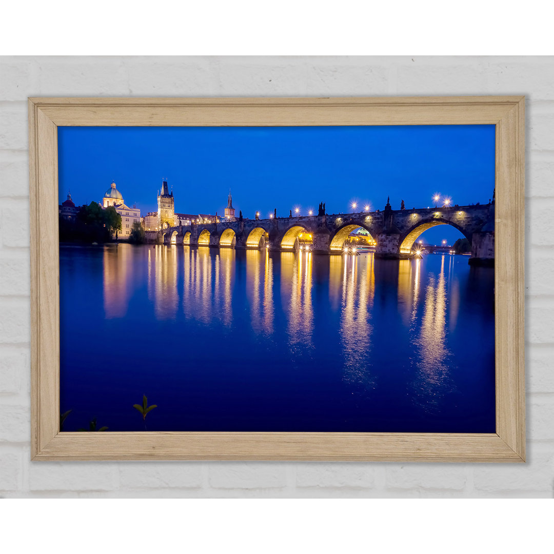 Charles Bridge Blues - Einzelner Bilderrahmen Kunstdrucke