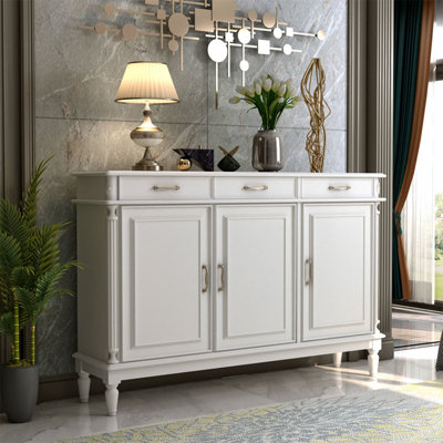 Banc de rangement blanc en bois manufacturé