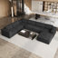 Modular Oversized 404Cm 6-Seater Left-Facing L-Shaped Corduroy Sofa, No Assembly Required   -71315329